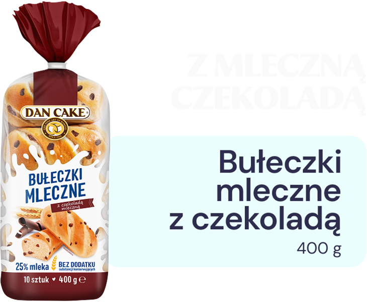 Bułeczki mleczne z czekoladą 400 g